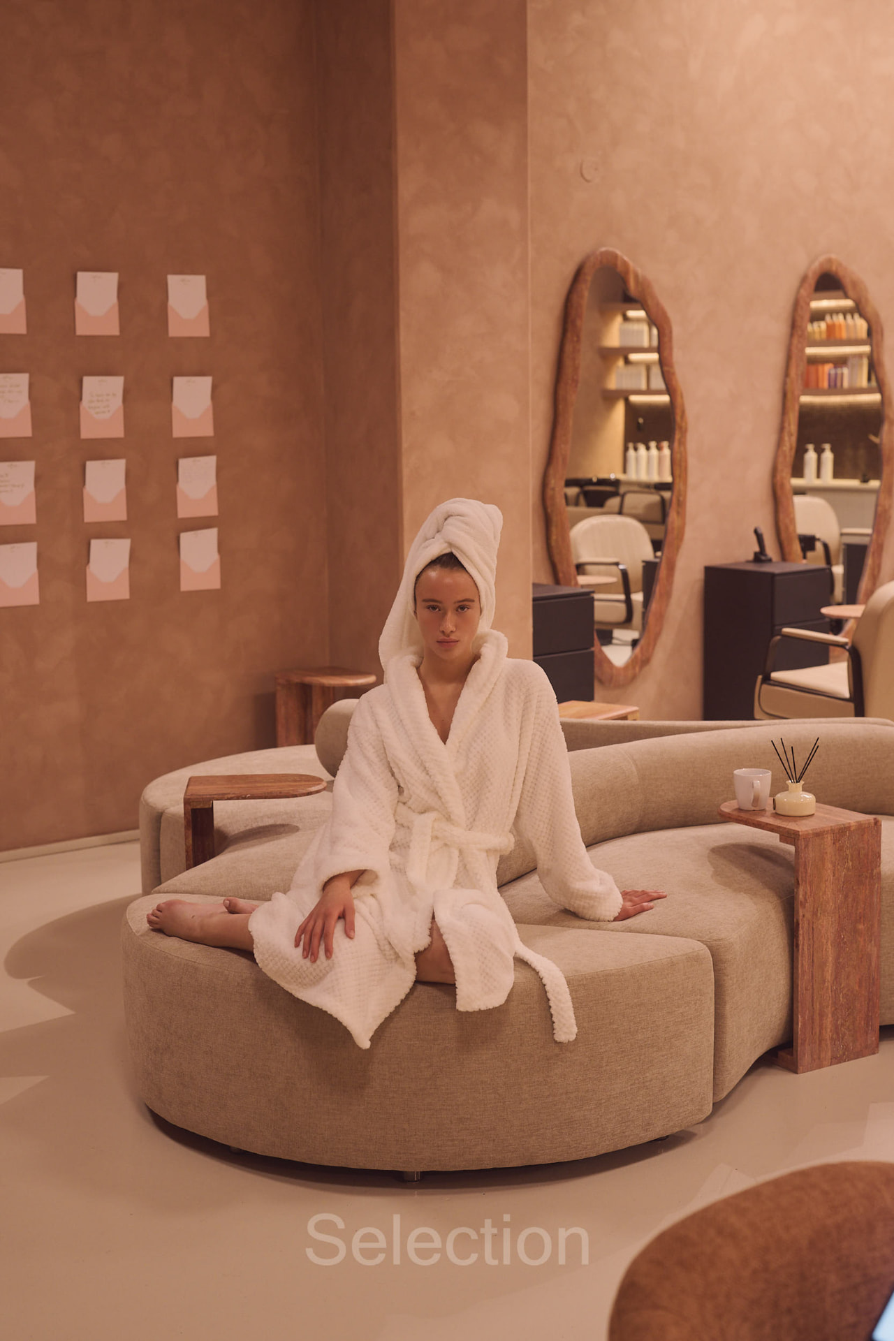 The lounge at Riad Maison, Väla